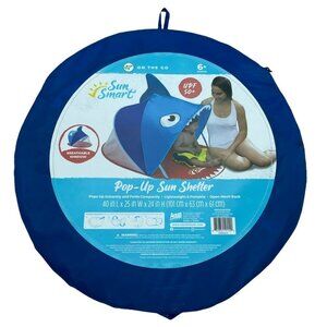 Sun Smart Pop Up Sun Shelter For Babies 6M Blue Shark